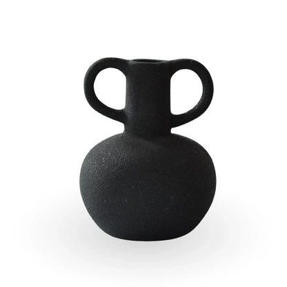 The blooming goblet black ceramic luxury table decor for modern home decor