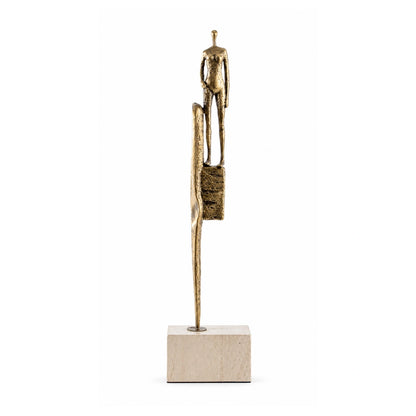 The Glazer figurine contemporary metal sculpture for modern home interiors