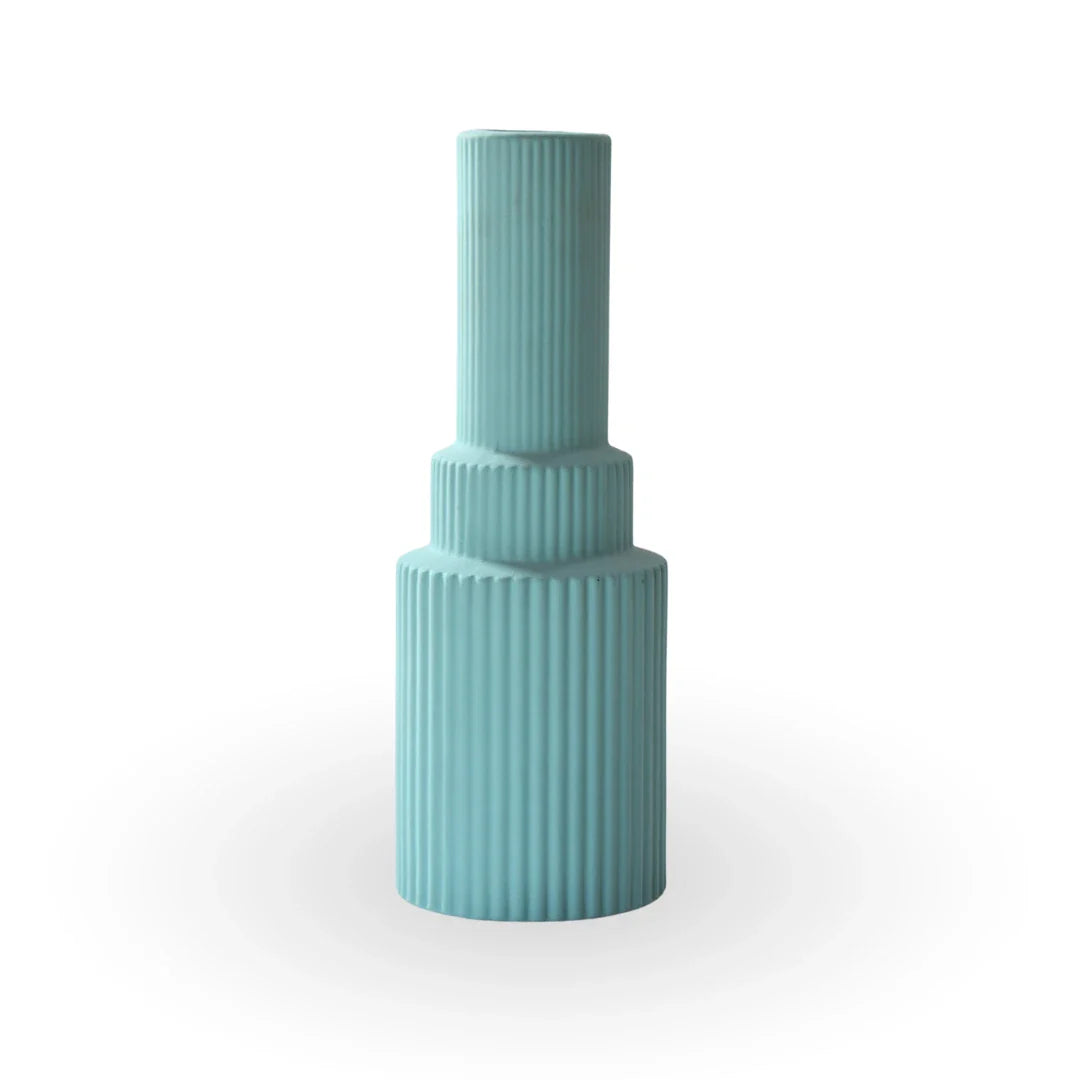 Liora pastel blue decorative vase large ceramic vase for contemporary home decor