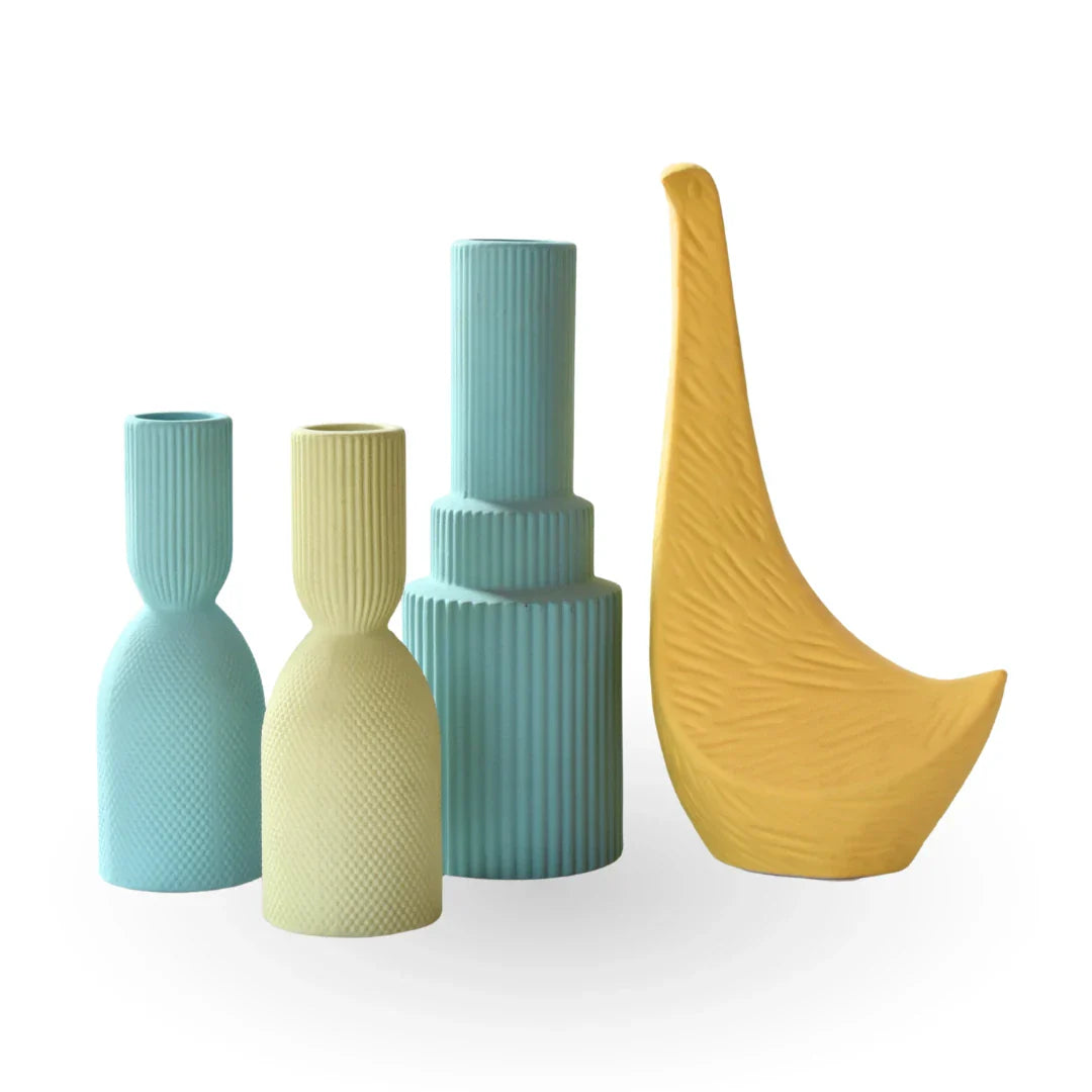 Liora pastel decorative vase ceramic modern vase for contemporary home decor