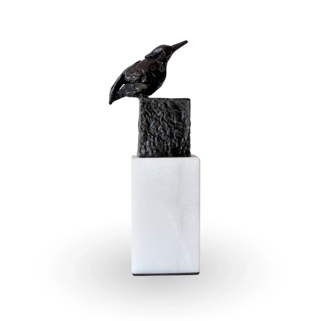 The sparrow tale small metal marble luxury table decor for modern home decor