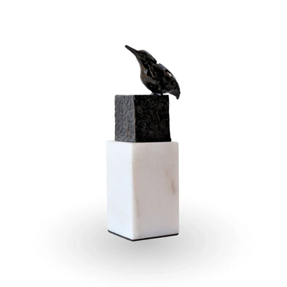 The sparrow tale small metal marble luxury table decor for modern home decor
