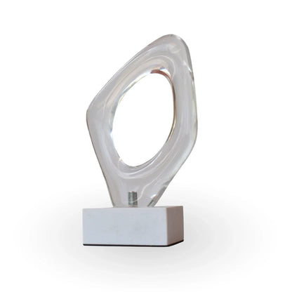 The wormhole ring glass marble luxury table decor for modern home decor