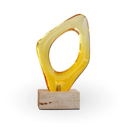 The wormhole ring glass marble luxury table decor for modern home decor