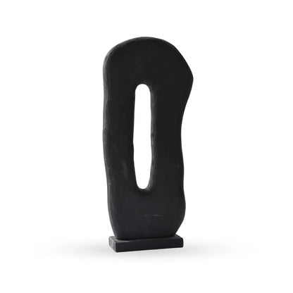 Void abstract sculpture carved form decor for modern interiors