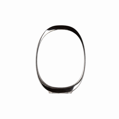 Vortex Ring clear glass sculpture for contemporary home interiors