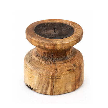 Wooden Bijini Candle Holder