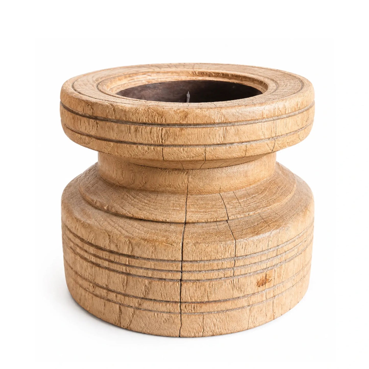 Wooden Bijini Candle Holder