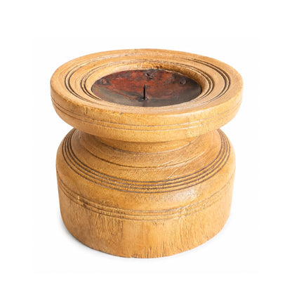 Wooden Bijini Candle Holder
