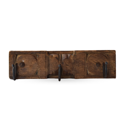 Wooden wall hooks carved rustic wall decor hooks for modern home interiors