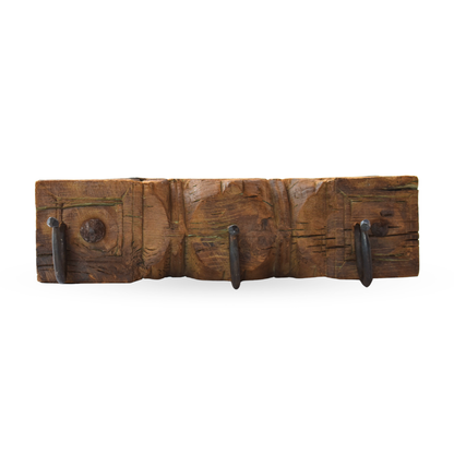 Wooden wall hooks carved rustic wall decor hooks for modern home interiors