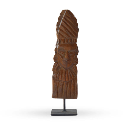 Yadu wooden doll handcrafted tribal sculpture decor for modern home interiors