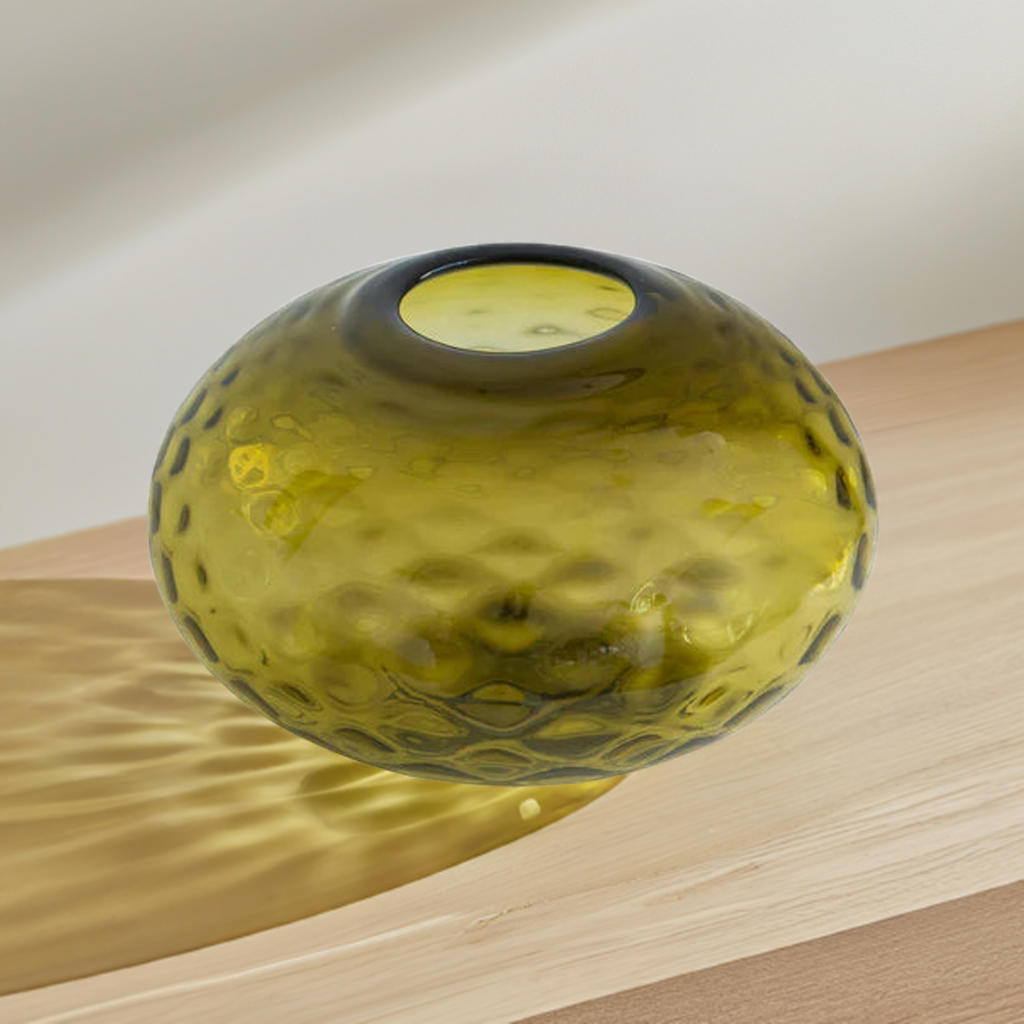 Algas Green Glass Vase