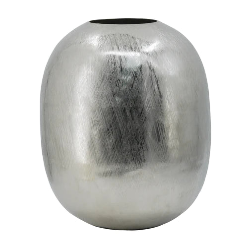 Aluminio Silver Streaks Vase