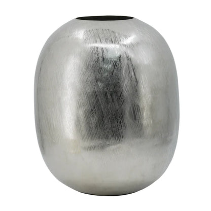 Aluminio Silver Streaks Vase