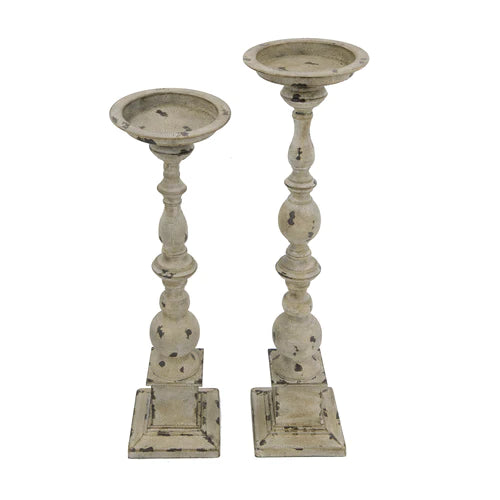 Flamme Rustic Candle Holder Set of 2