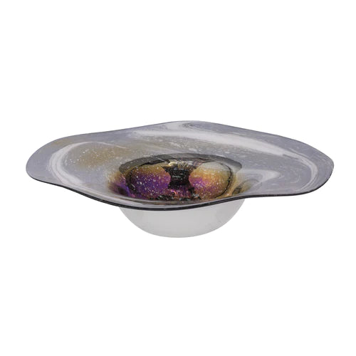 Wirbel Iridescent Glass Decorative Bowl